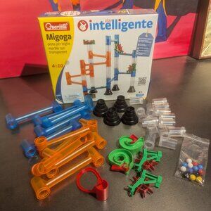 Transparent Marble Run - 47 all pieces - Migoga